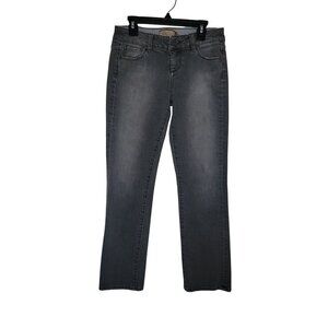 PAIGE BLUE HEIGHTS‎ Premium Denim Gray Straight Leg Jeans Size 12 Womens